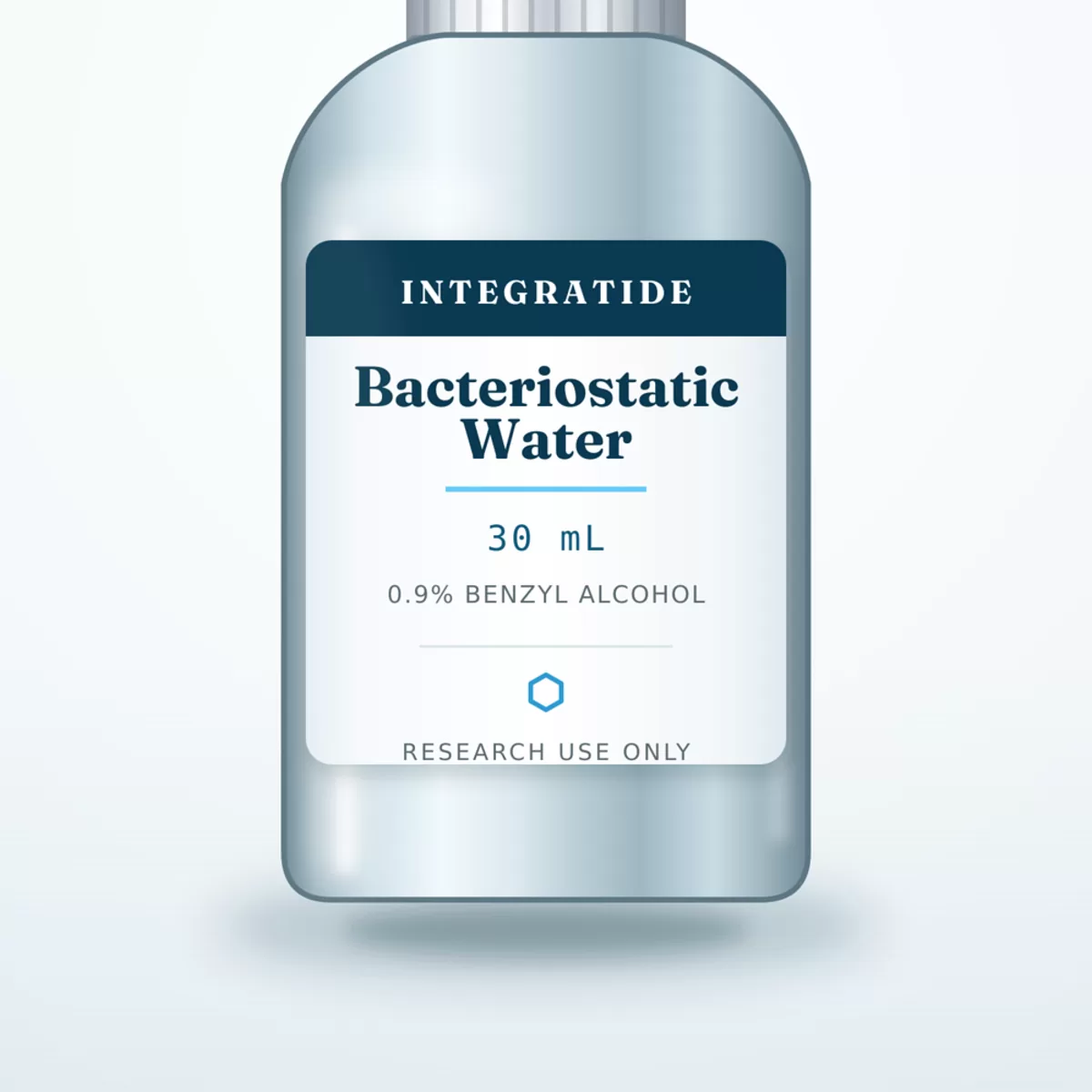 Bacteriostatic Water label close-up