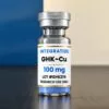 Integratide GHK-Cu 100 mg research peptide vial, lot GHK274, labelled research use only